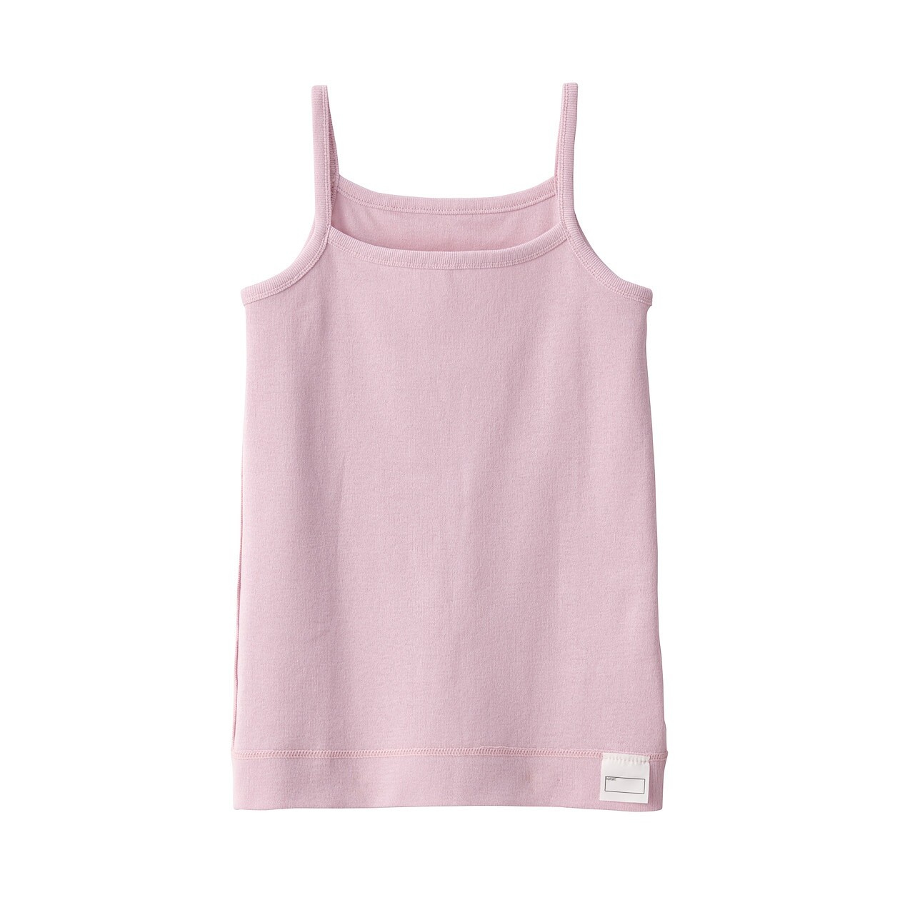 

Гладкий хлопковый топик (детский) MUJI, розовый