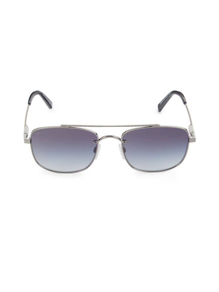 

Прямоугольные солнцезащитные очки 54MM Bally, цвет Gunmetal