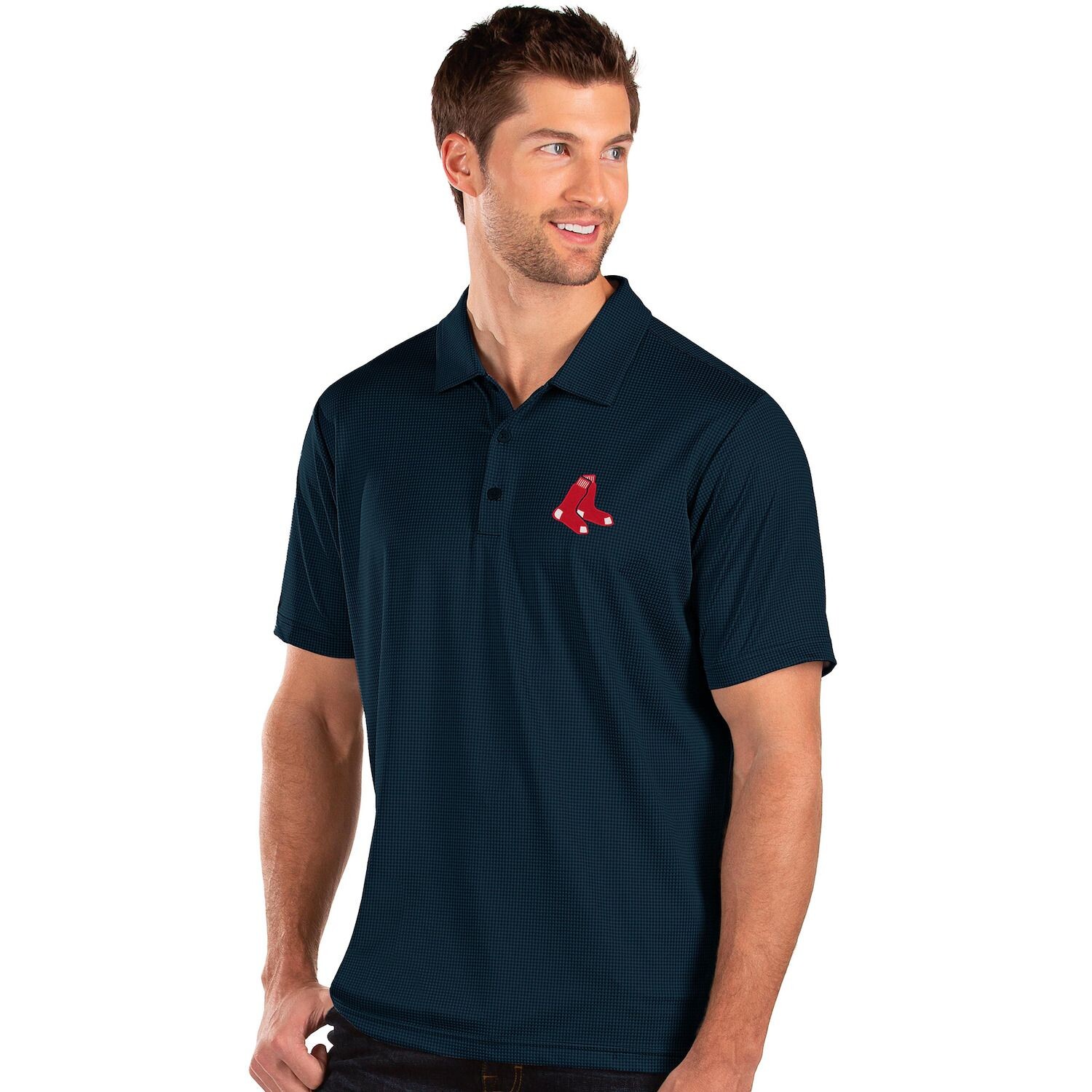 

Мужская футболка-поло Antigua Boston Red Sox Blue Balance