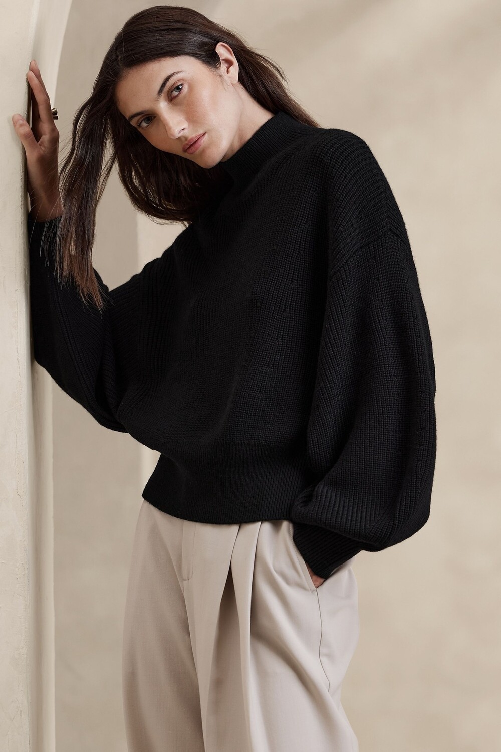 

Тедди из мериносовой шерсти Banana Republic, черный