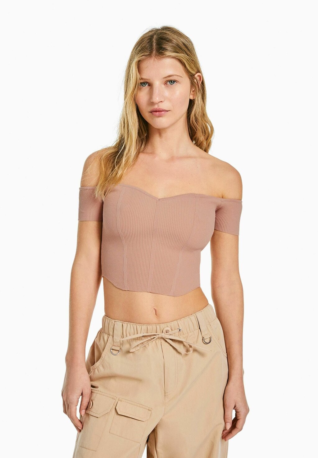 

Футболка с принтом Bershka