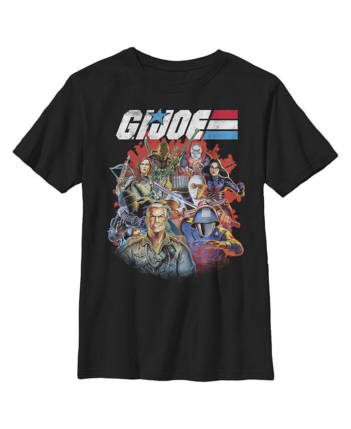 

Детская футболка для мальчиков GI Joe Group Shot Hasbro, черный