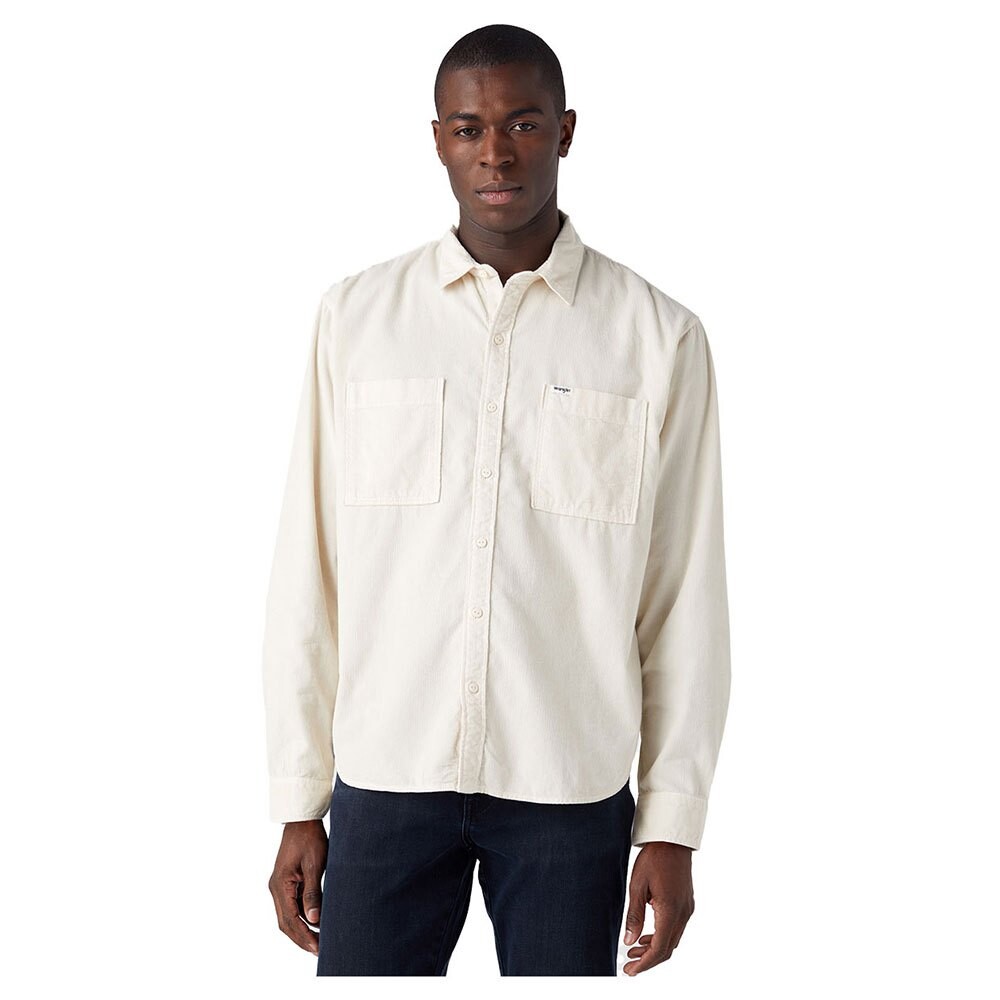 

Рубашка с длинным рукавом Wrangler 2 Pocket Patch Relaxed Fit, бежевый