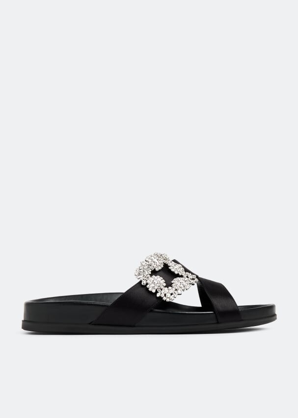 

Мюли Manolo Blahnik Chilanghi Flat, черный