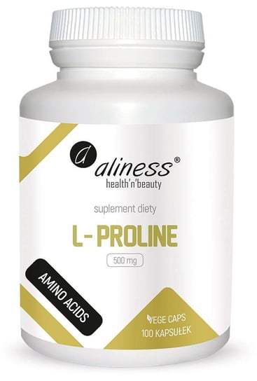 L-Пролин 500 мг Aliness, 100 растительных капсул. l метионин 500 мг aliness 100 растительных капсул