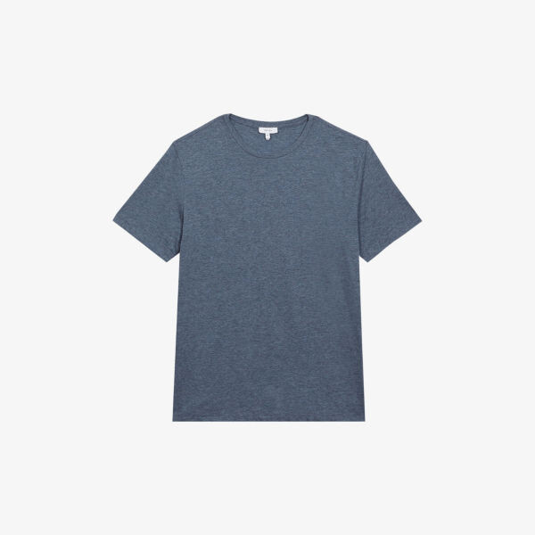 

Футболка Bless классического кроя из хлопкового джерси Reiss, синий