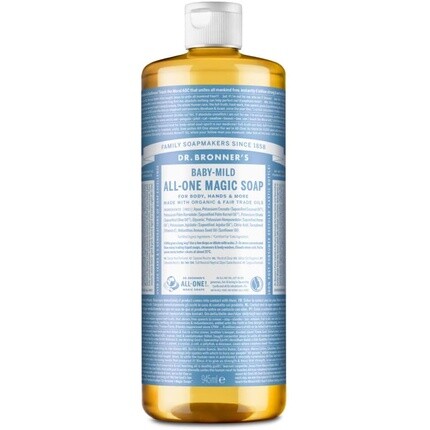 Детское мягкое универсальное волшебное мыло Dr Bronner 945 мл без запаха, Dr. Bronner'S