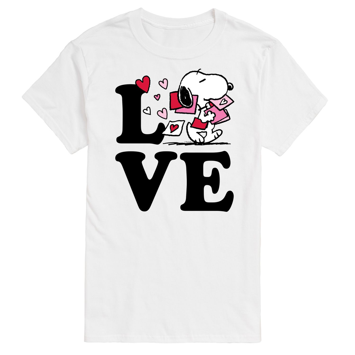 Мужская футболка Peanuts Love Snoopy Licensed Character