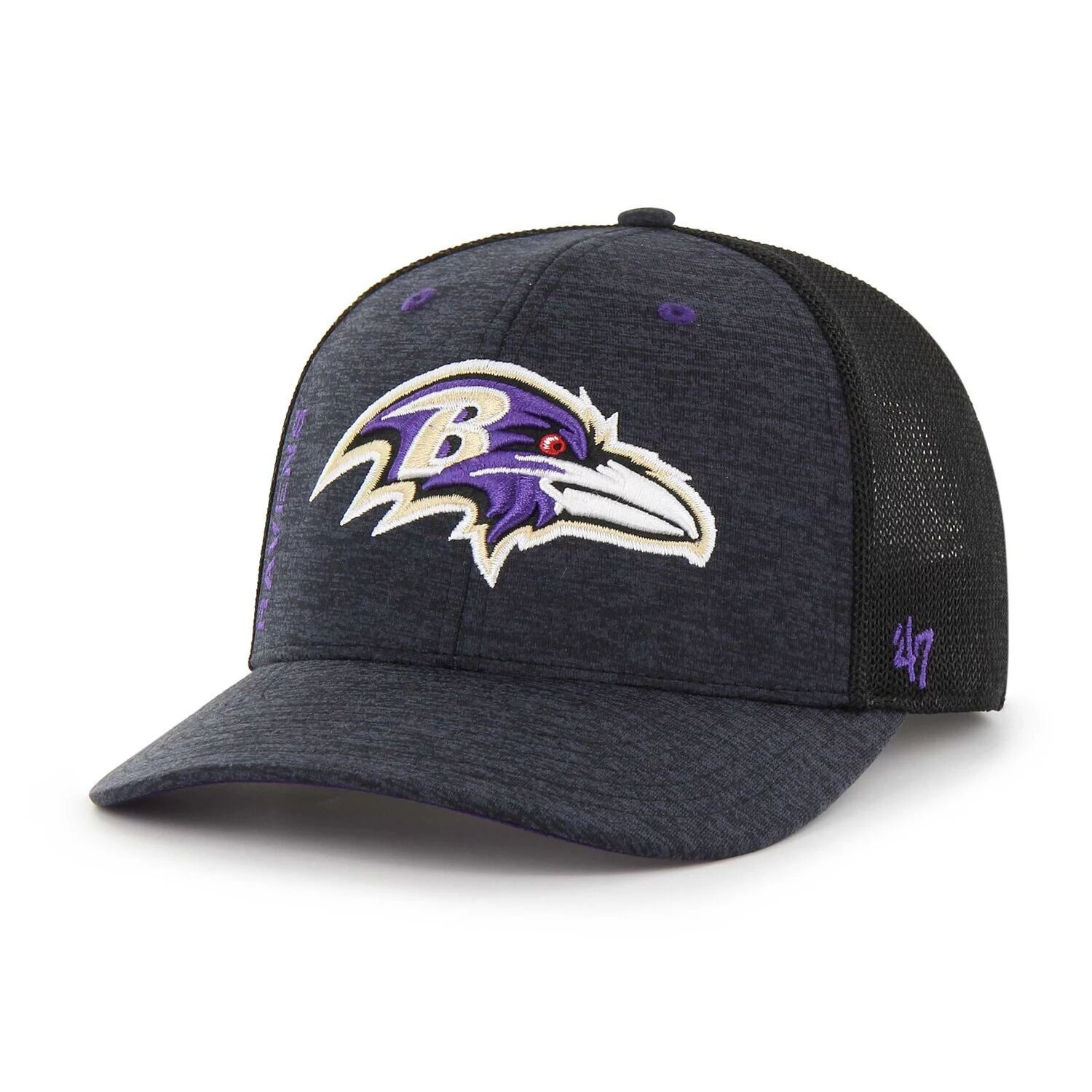 

Черная мужская шляпа '47 Baltimore Ravens Pixelation Trophy Flex