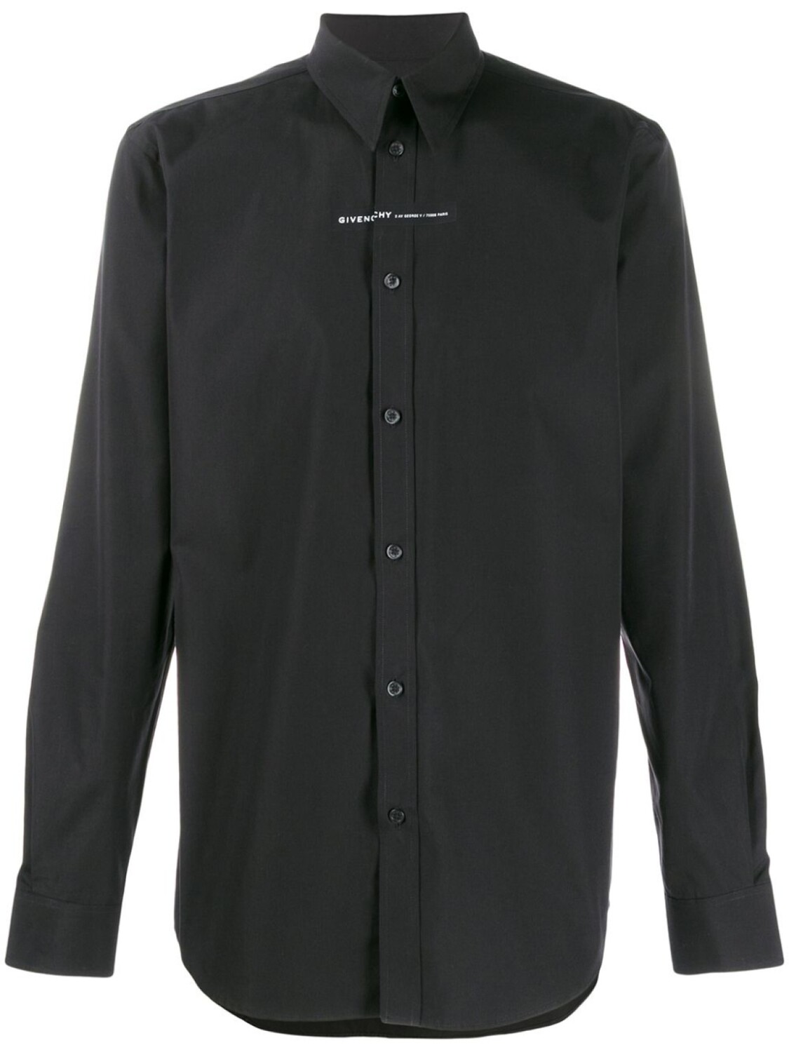 

Givenchy рубашка с контрастной вставкой, черный