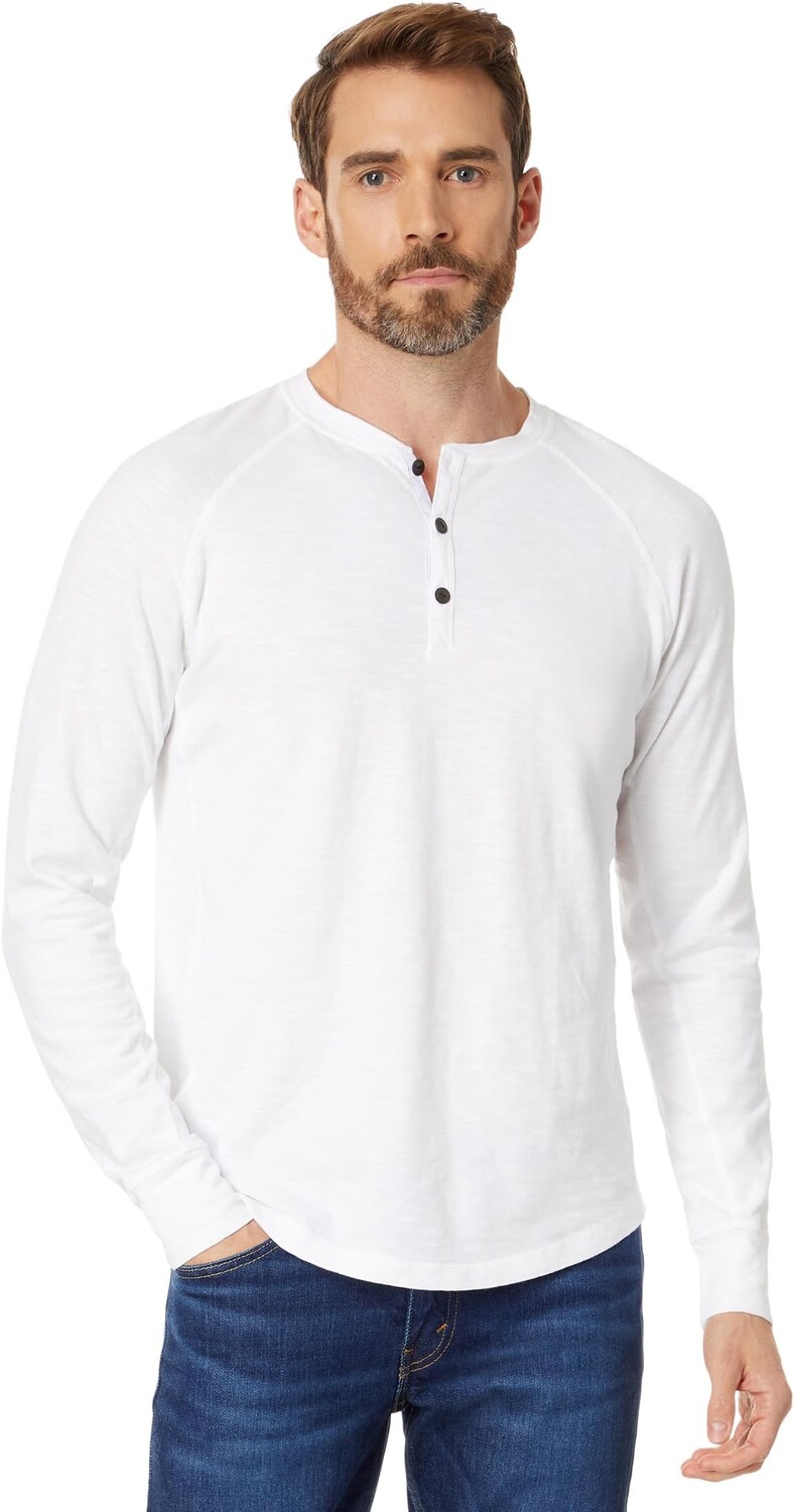 

Мягкий джерси Henley с длинными рукавами Good Man Brand, белый