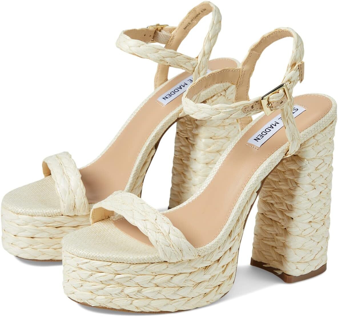 

Босоножки Tiera Heeled Sandal Steve Madden, цвет Raffia