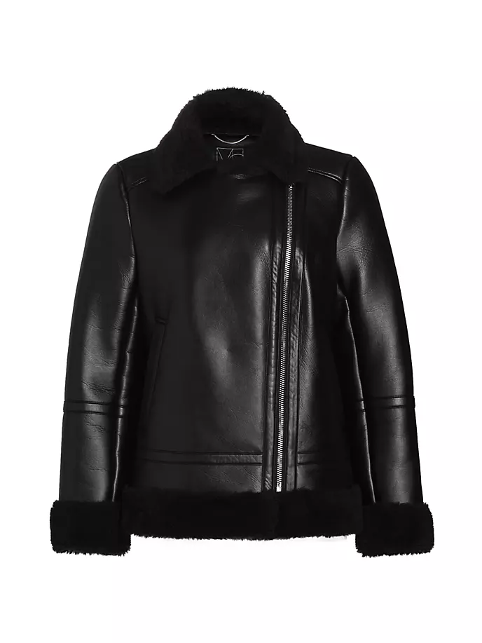 Мотоциклетная куртка Amy из искусственной кожи Mercer Collective, черный куртка fox mercer 2022 черный