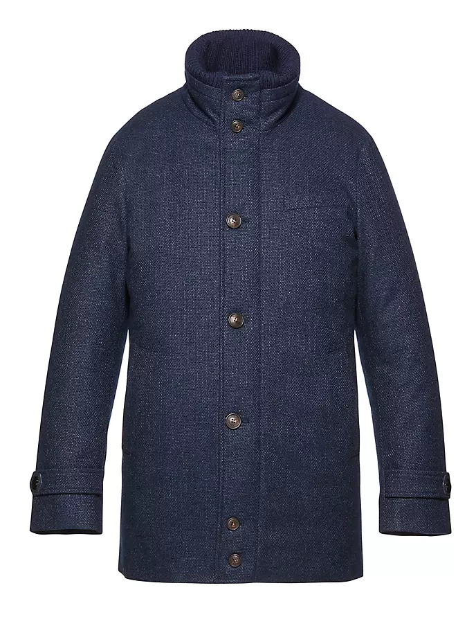

Парка City Active из шерсти и кашемира-стрейч на пуху Norwegian Wool, синий