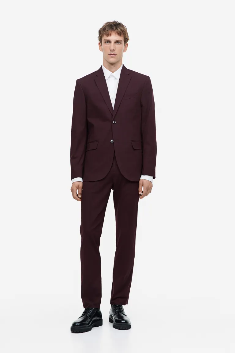 

Узкая куртка H&M, бордовый, Красный