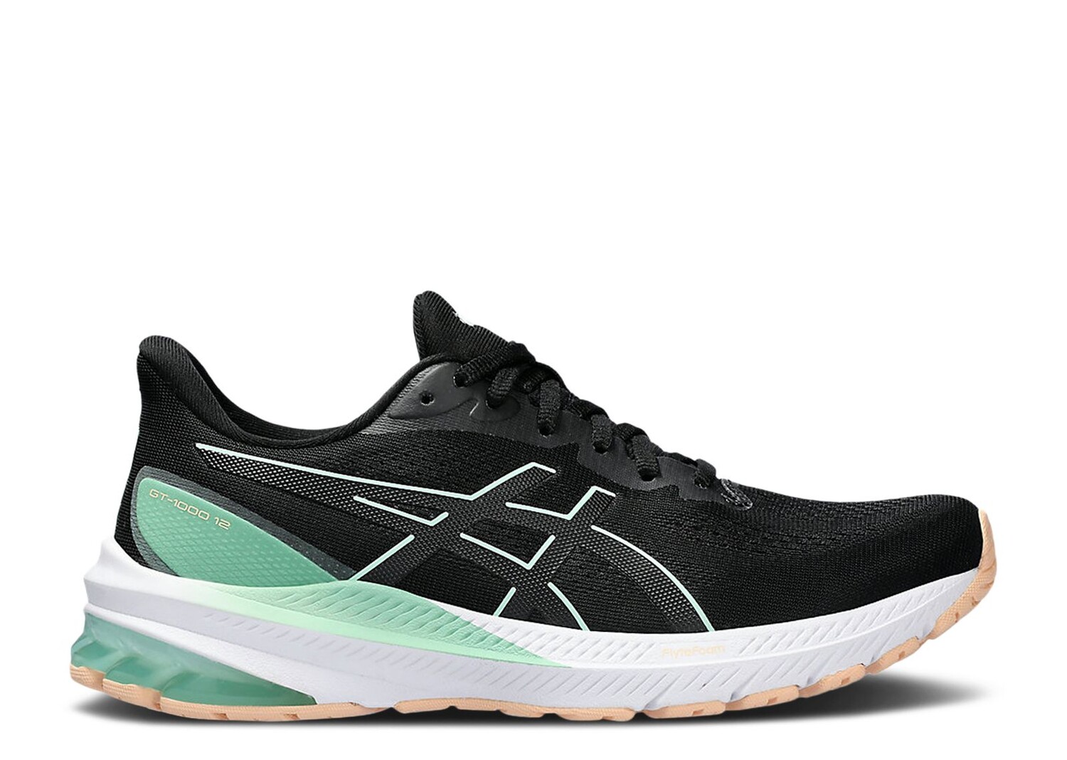 

Кроссовки ASICS Wmns Gt 1000 12 'Black Mint Tint', черный