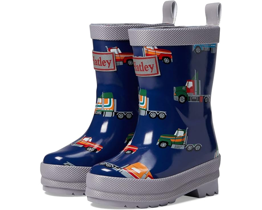 Ботинки Hatley Big Rigs Shiny Rain Boots, синий ботинки hatley shiny rain boots темно синий
