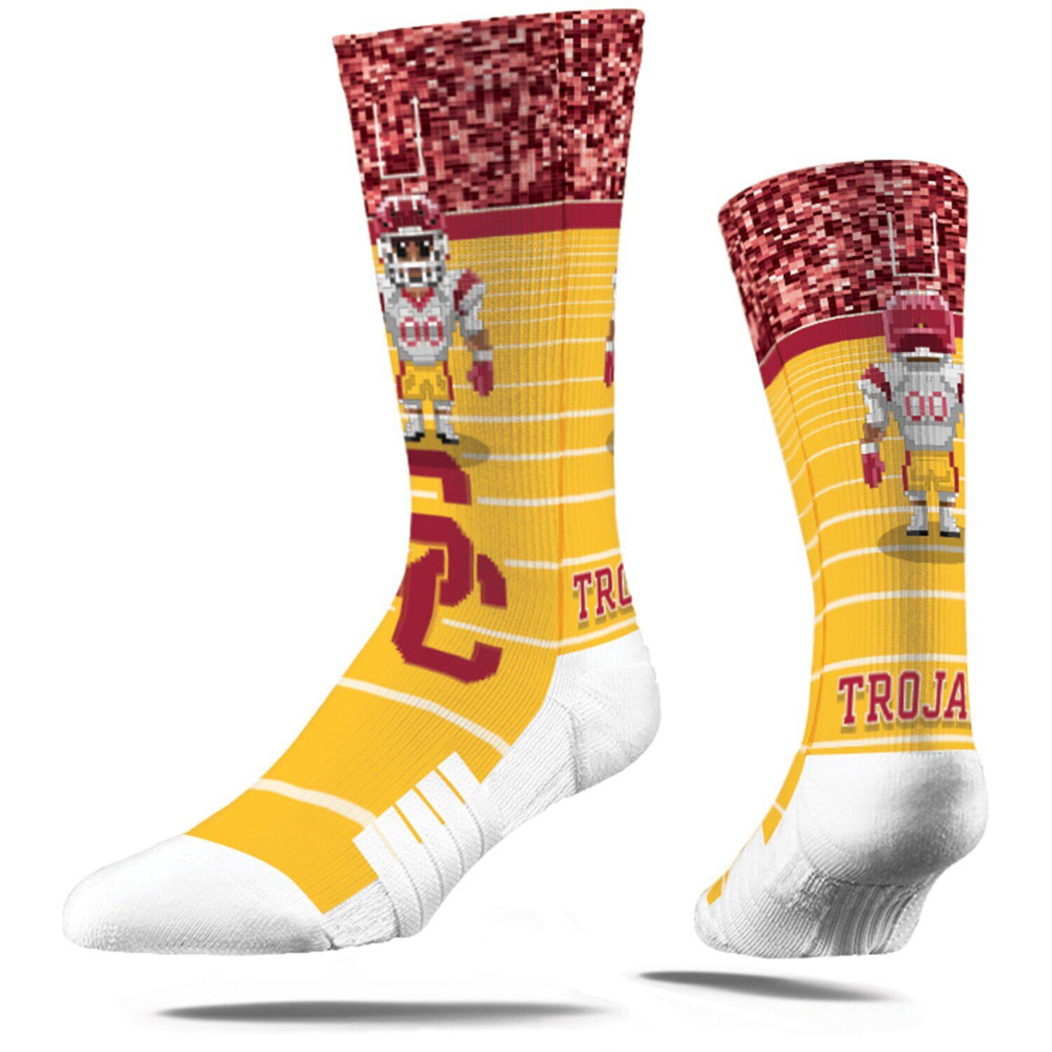 

Молодежные носки Strideline USC Trojans 8-Bit Crew Unbranded