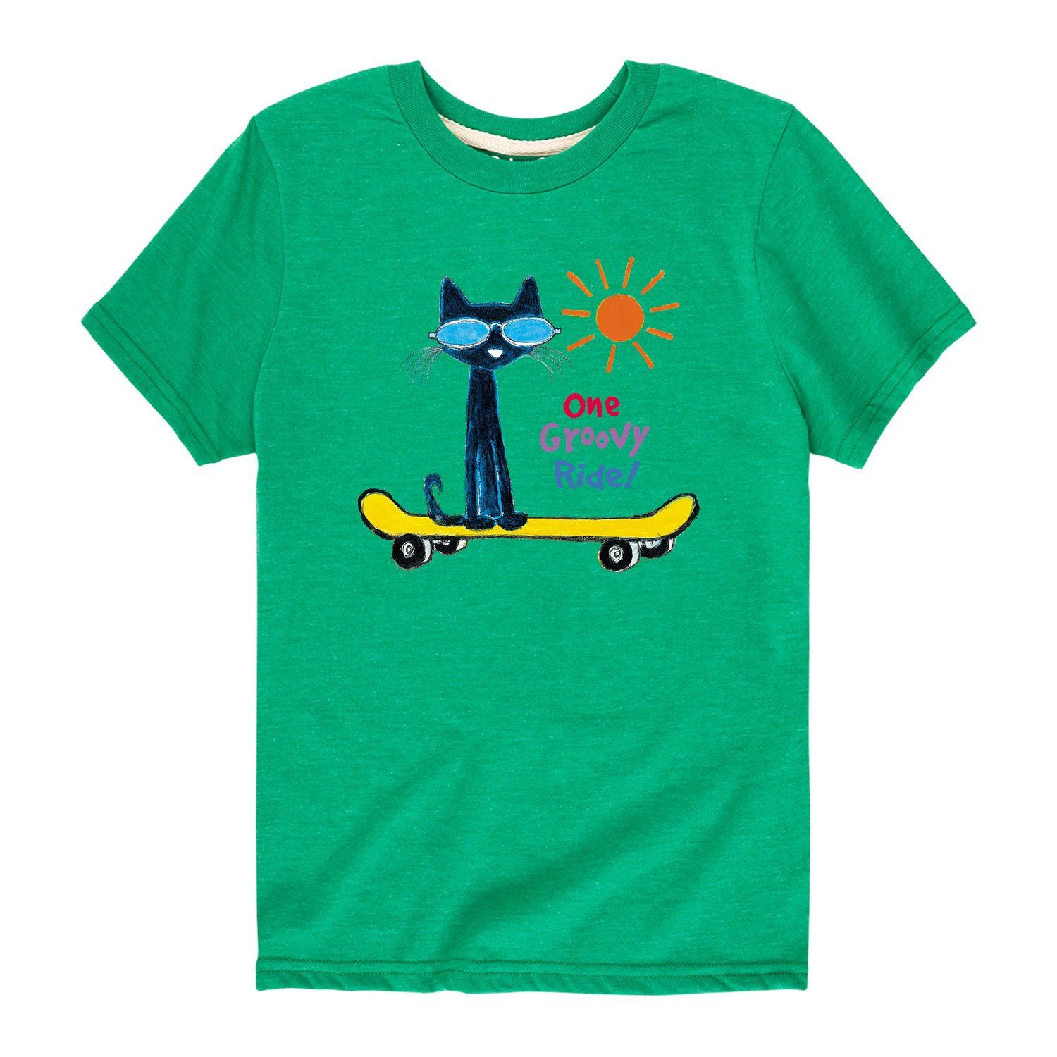 Футболка с рисунком скейтборда для мальчиков 8–20 лет Pete The Cat Licensed Character футболка groovy с рисунком pete the cat для мальчиков 8–20 лет licensed character