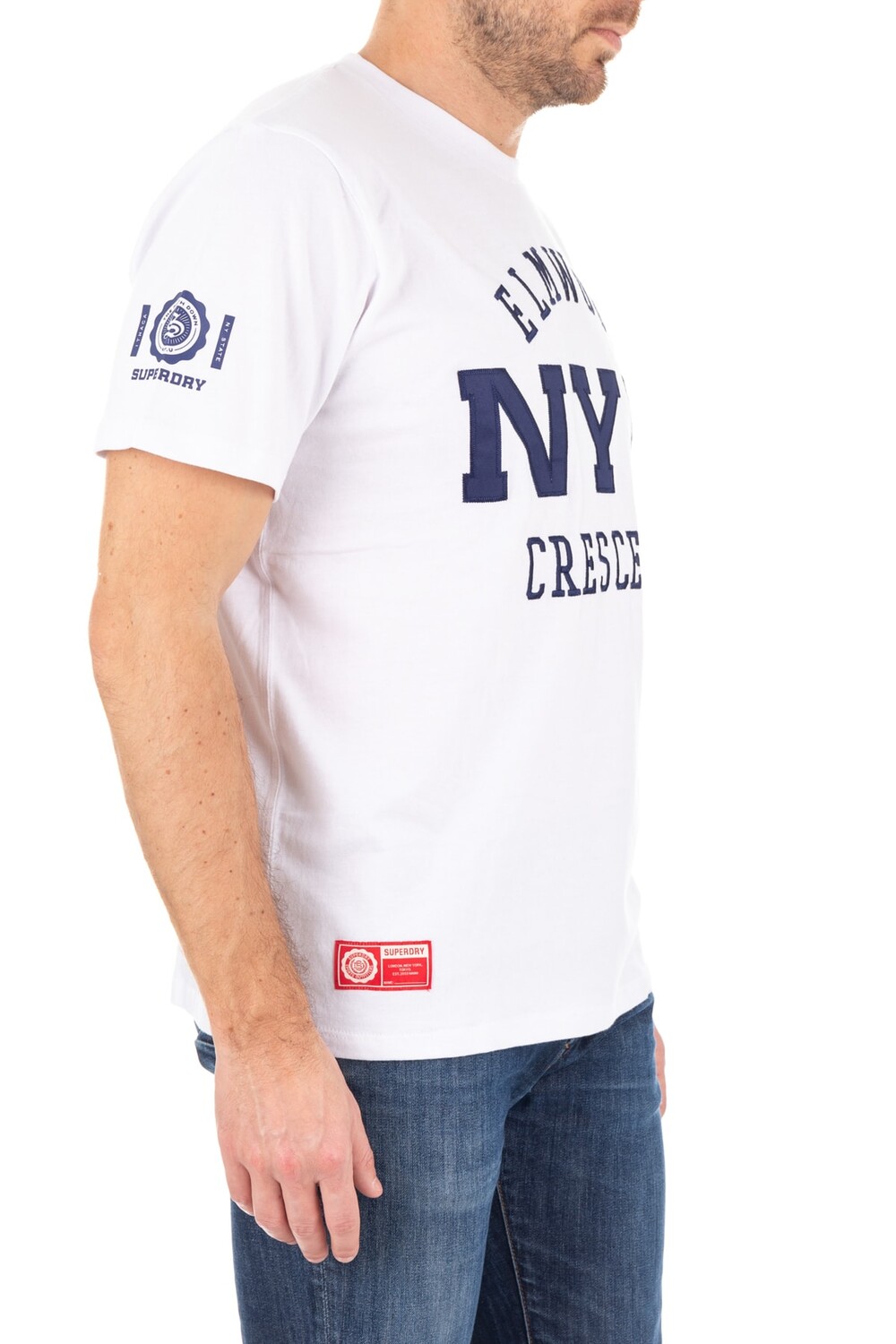 

Футболка – белая – стандартного кроя SUPERDRY, белый