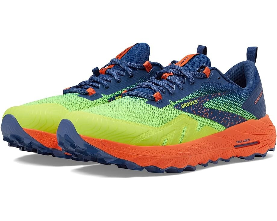 

Кроссовки Brooks Cascadia 17, цвет Sharp Green/Navy/Firecracker