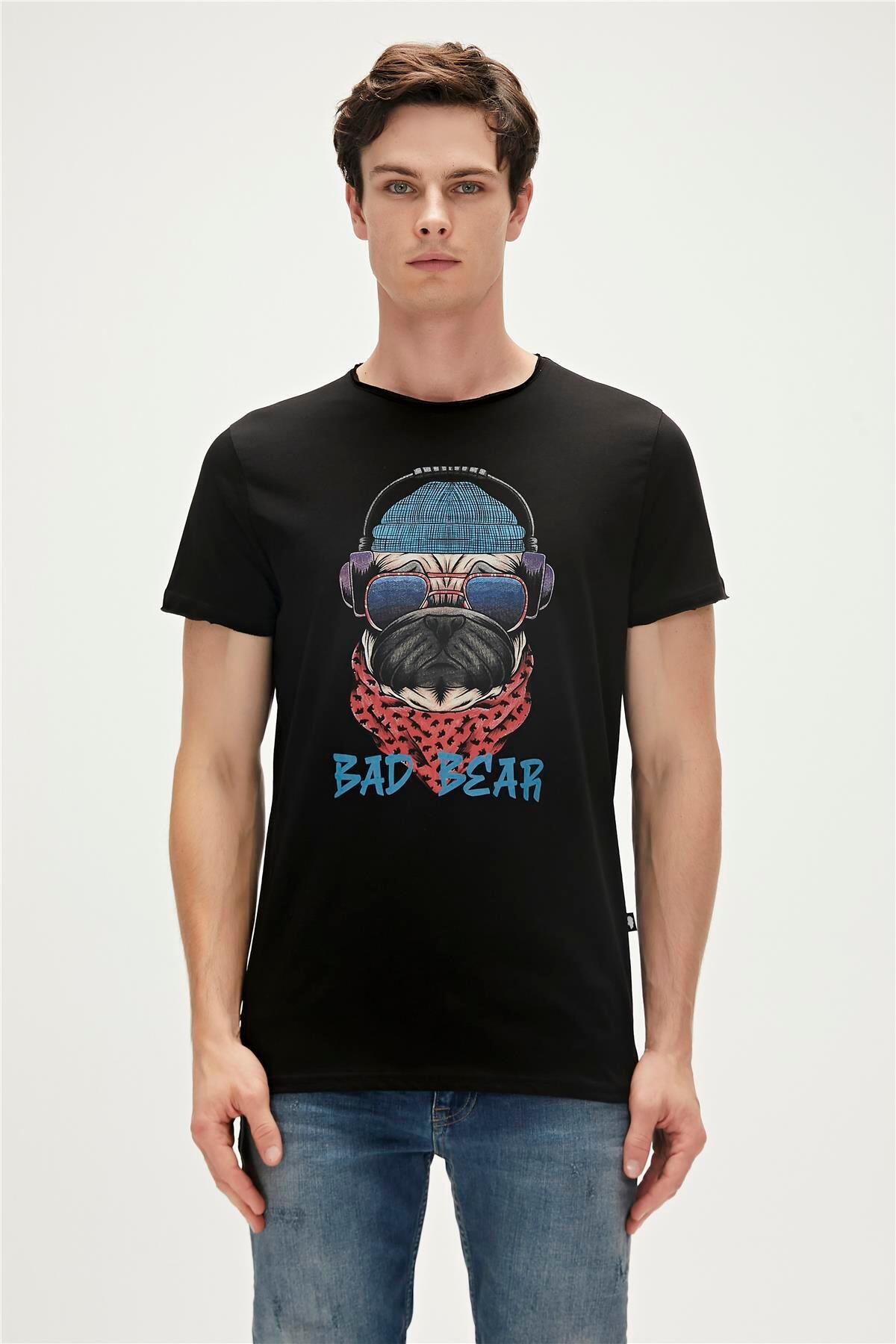 Мужская футболка Reckless - черная Bad Bear, черный наручники на цепочке с сердцами bad kitty shackle черный