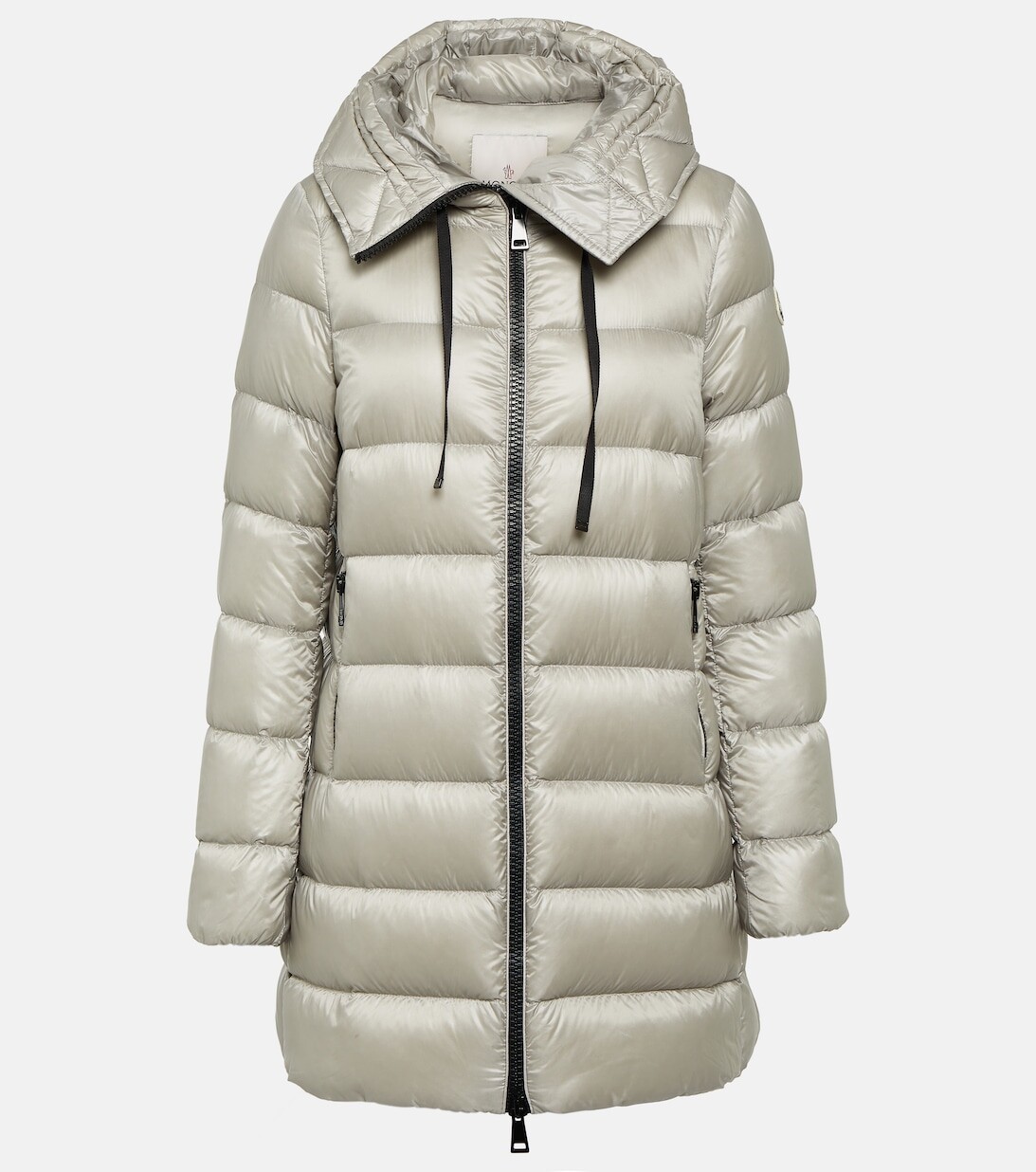 Suyen стеганое пуховое пальто MONCLER, серый пуховое пальто kamile moncler enfant черный