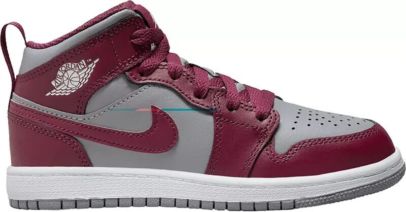 

Детские баскетбольные кроссовки Air Jordan 1 Mid для дошкольников Jordan, мультиколор