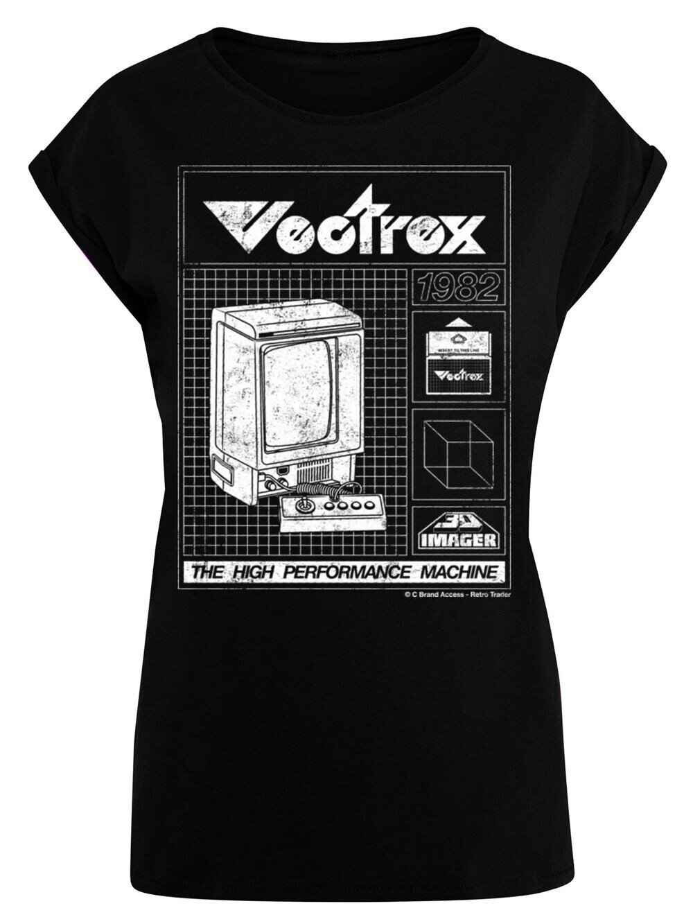 

Рубашка F4Nt4Stic Retro Gaming Vectrex 1982, черный