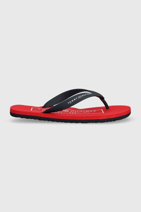 Шлепанцы RUBBER HILFIGER BEACH SANDAL Tommy Hilfiger, темно-синий шлепанцы comfort beach sandal tommy hilfiger синий