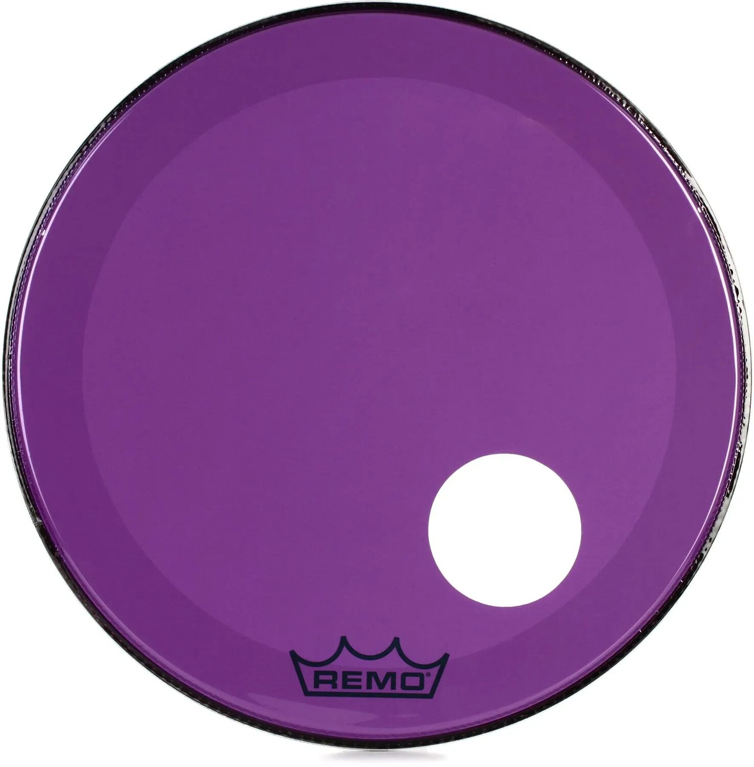 

Пластик для бас-барабана Remo Powerstroke P3 Colortone Purple — 24 дюйма — с отверстием для порта