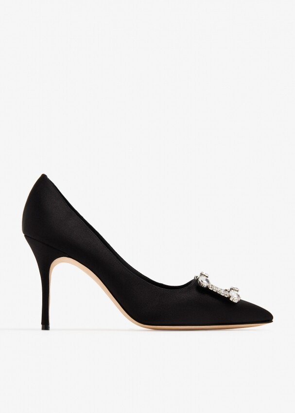 

Туфли Manolo Blahnik Vitala Satin, черный