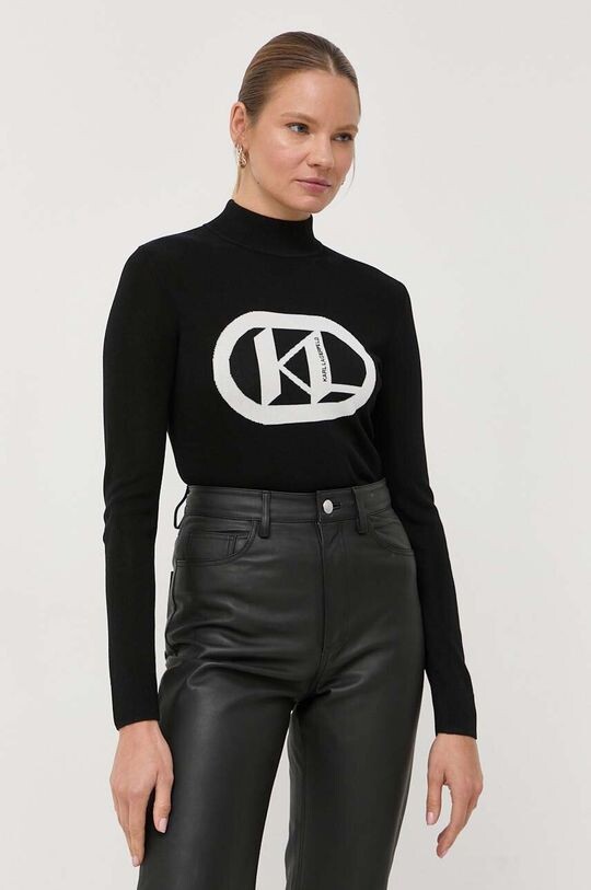 

Свитер Карла Лагерфельда Karl Lagerfeld, черный