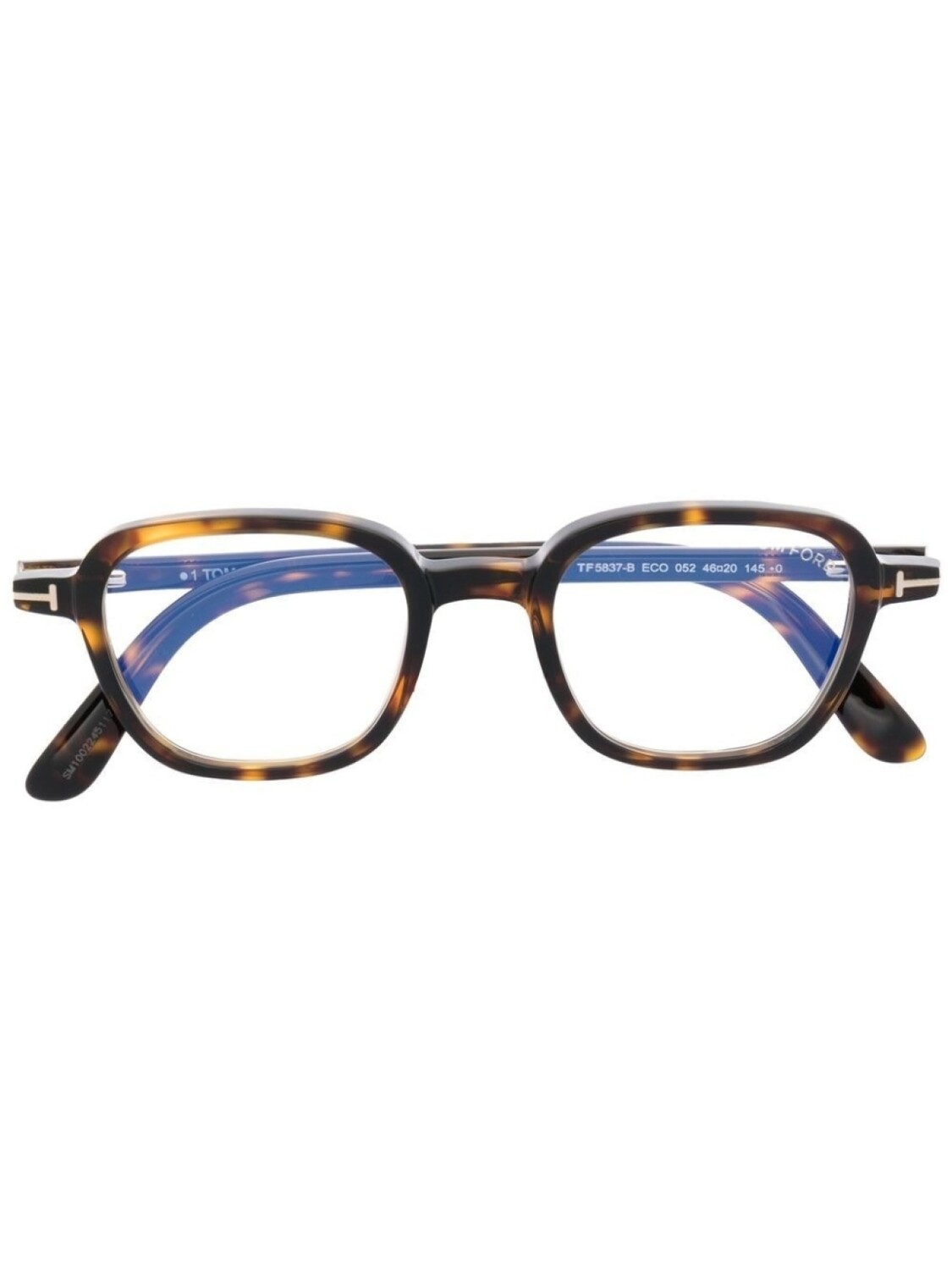

TOM FORD Eyewear очки в квадратной оправе черепаховой расцветки, коричневый