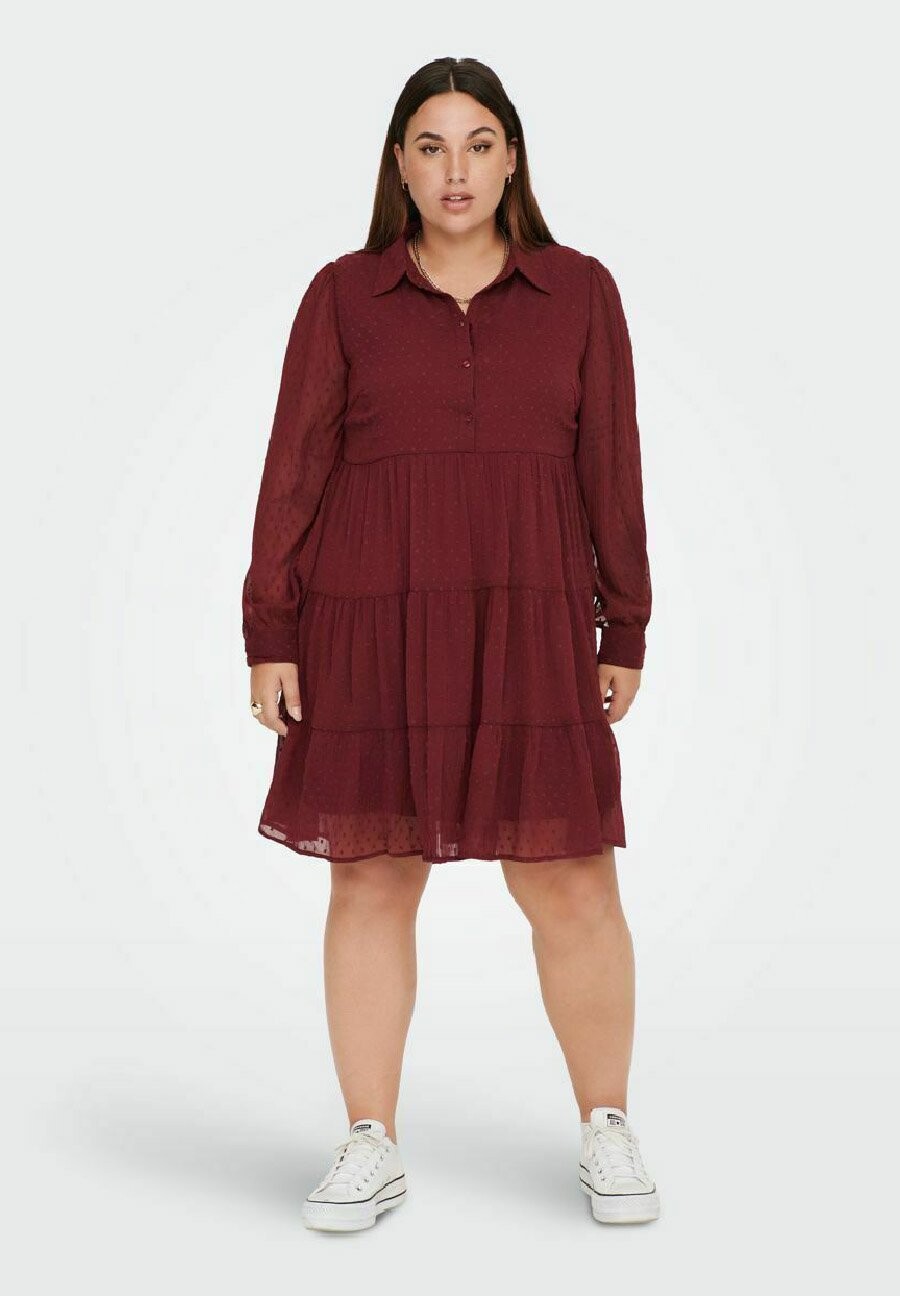 

Платье Camisero ONLY Carmakoma CURVY HIGH NECK, цвет windsor wine