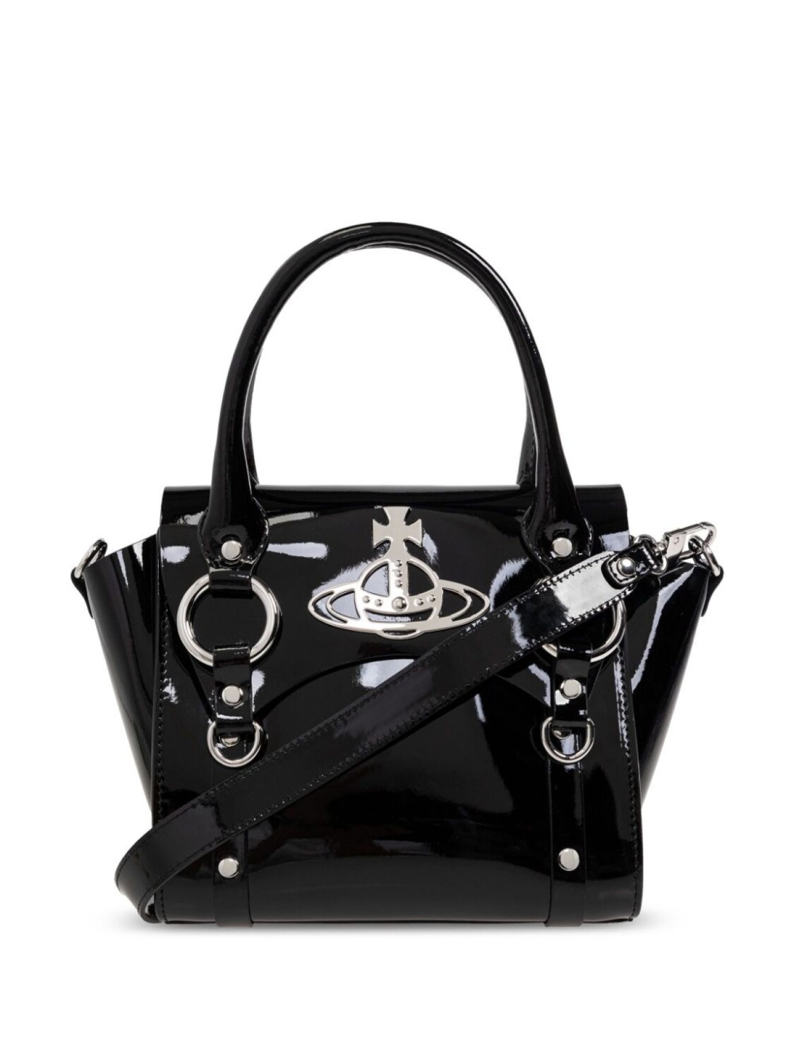 

Vivienne Westwood мини-сумка Betty из лакированной кожи, черный