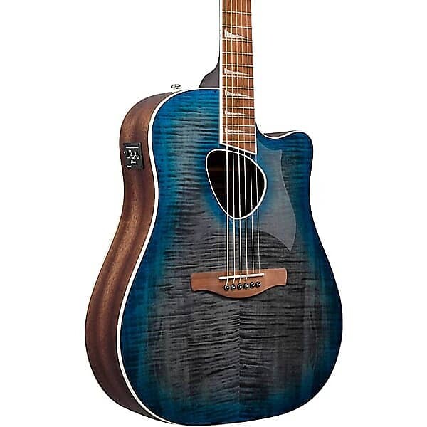 

Акустическая гитара Ibanez ALT30FM Altstar Flamed-Top Dreadnought Acoustic-Electric Guitar - Blue Doom Burst
