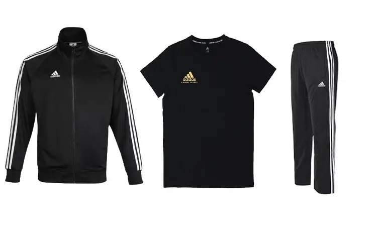 

Повседневная спортивная мужская черная комплект из 3 шт Adidas, черный