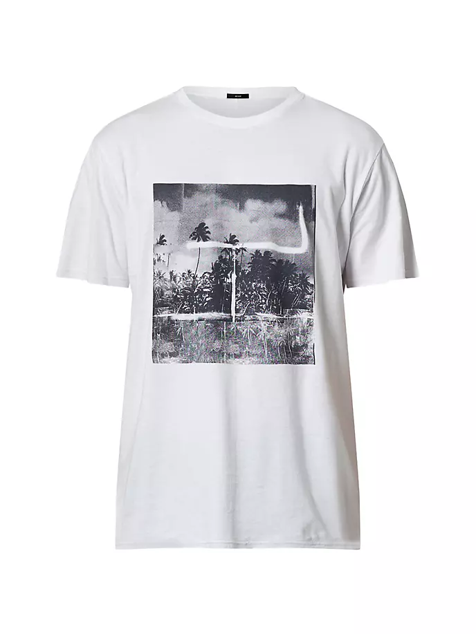 

Льняная футболка с художественным рисунком Neuw Denim, белый