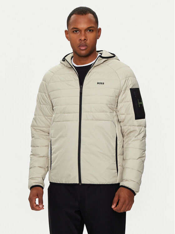 

Пуховик regular fit Boss, бежевый