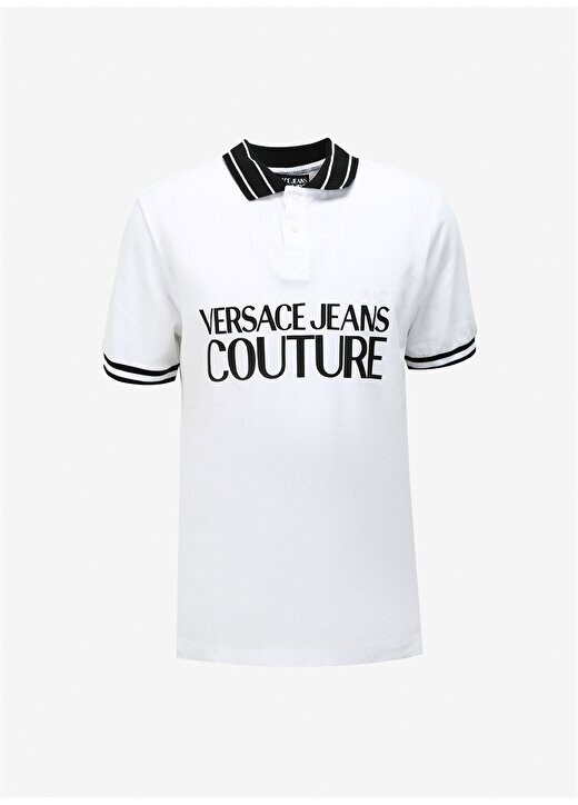 

Белая мужская футболка-поло 75GAGT03CJ01T003 Versace Jeans Couture, белый