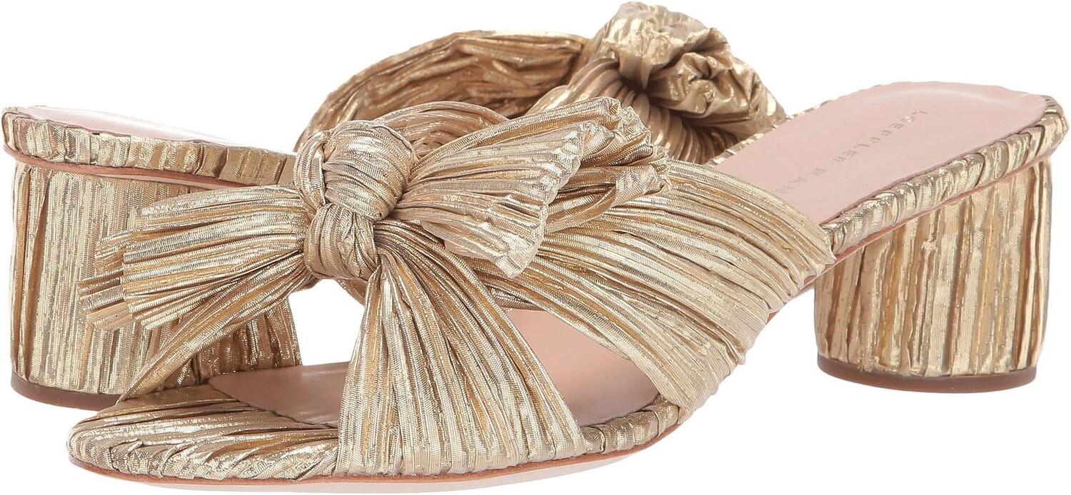 

Сандалии Loeffler Randall Emilia Pleated Knot Mule, цвет Gold Pleated Lame