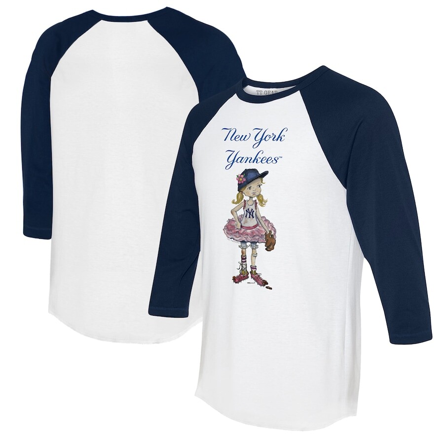 

Футболка с длинным рукавом Tiny Turnip New York Yankees, белый