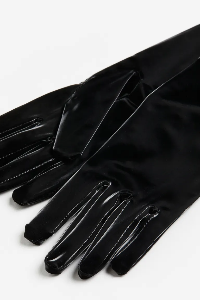 

Длинные перчатки H&M, черный