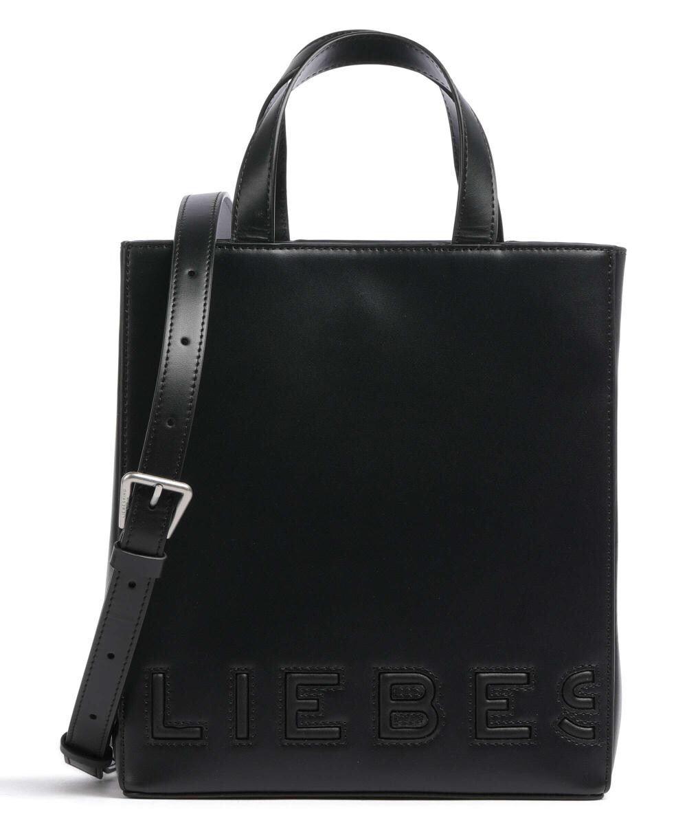 

Paper Bag Logo Сумочка Carter S из мелкозернистой кожи Liebeskind, черный