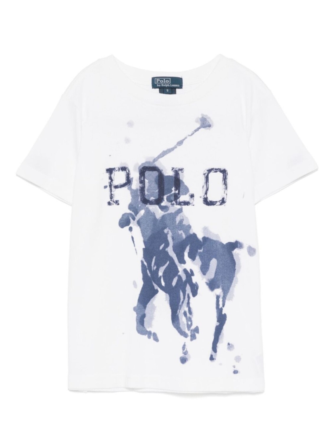 

POLO RALPH LAUREN KIDS футболка с графичным принтом, белый