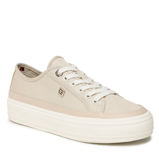 

Кроссовки Tommy Hilfiger EssentialVulc Canvas, бежевый