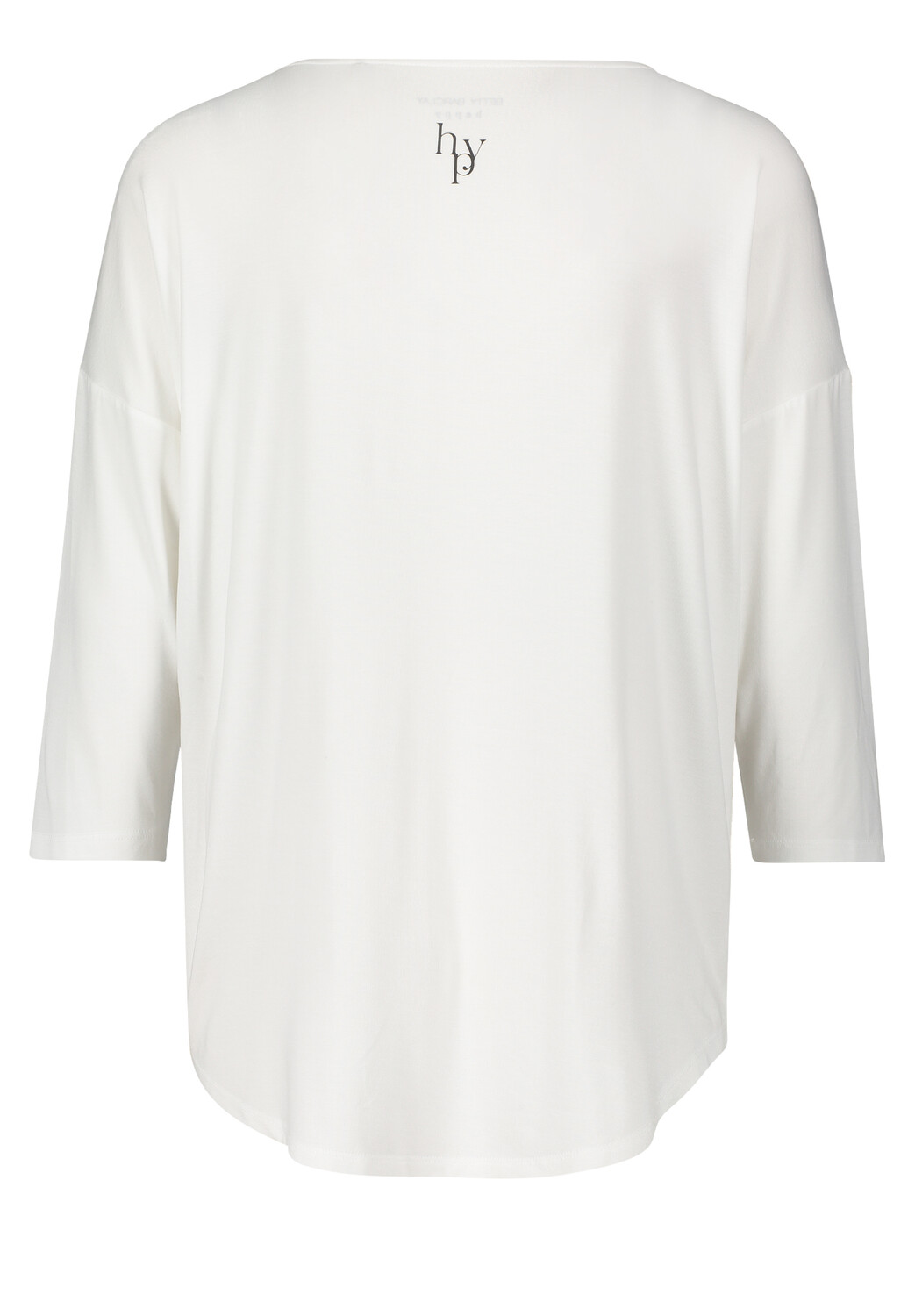 

Лонгслив Betty Barclay Oversize Shirt mit V Ausschnitt, цвет White/Grey