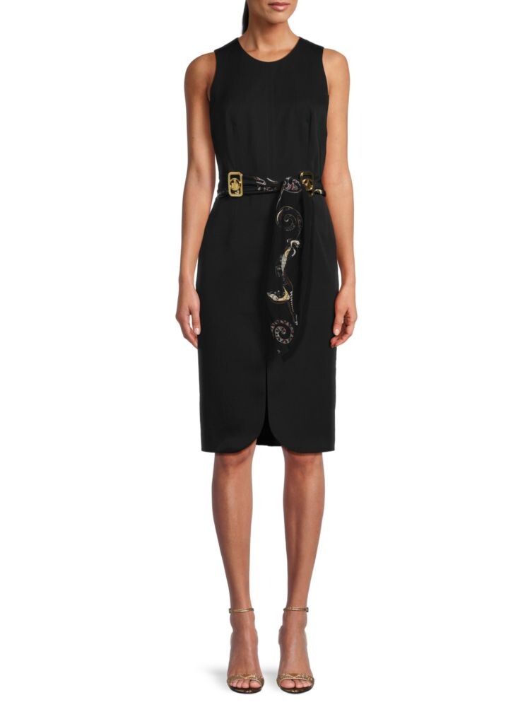 

Шерстяное платье-карандаш с завязкой на талии Lanvin, цвет Noir