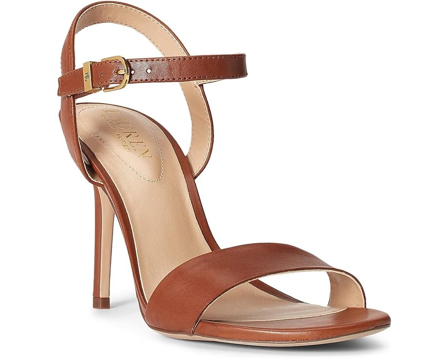 

Сандалии LAUREN Ralph Lauren Gwen Burnished Leather Sandal, коричневый